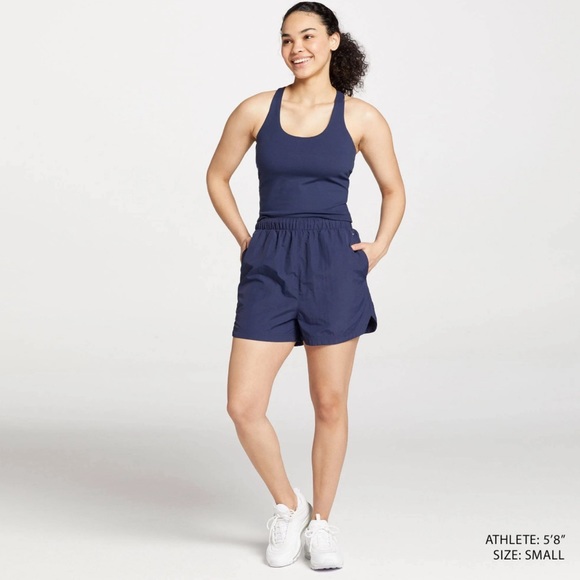 DSG Women’s Water Repellant Notched Woven Short - Inkspot Blue - Picture 3 of 7